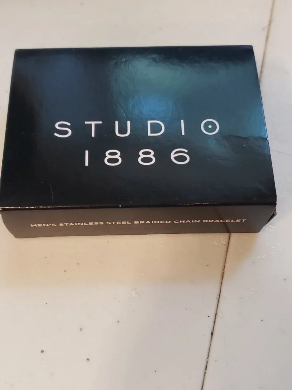 NWT Avon Studio 1886 Men's Stainless Steel Braided Chain Bracelet 8.5